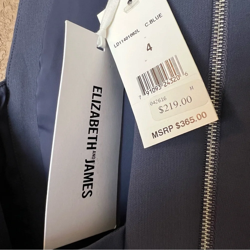 Elizabeth and James blue Phoenix dress size 4 NWT - Picture 7 of 10